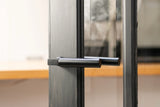 Tupai Exclusivo 5S Line Covas Lever Door Handle on Concealed Square Rose - Pearl Black - Set
