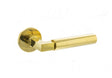 Tupai Exclusivo 5S Line Covas Lever Door Handle on 5mm Slimline Round Rose - Raw Brass - Set