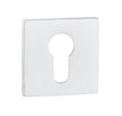 Tupai Exclusivo 5S Line Euro Escutcheons on 5mm Slimline Square Rose - White - Pair