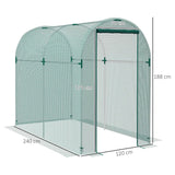 Outsunny 240 x 120cm Mini Polytunnel Greenhouse