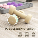 HOMCOM 6Kg Dumbbell Set, Fitness Weight Set for Men and Women, Home Gym Workout, Pink, Purple, Brown