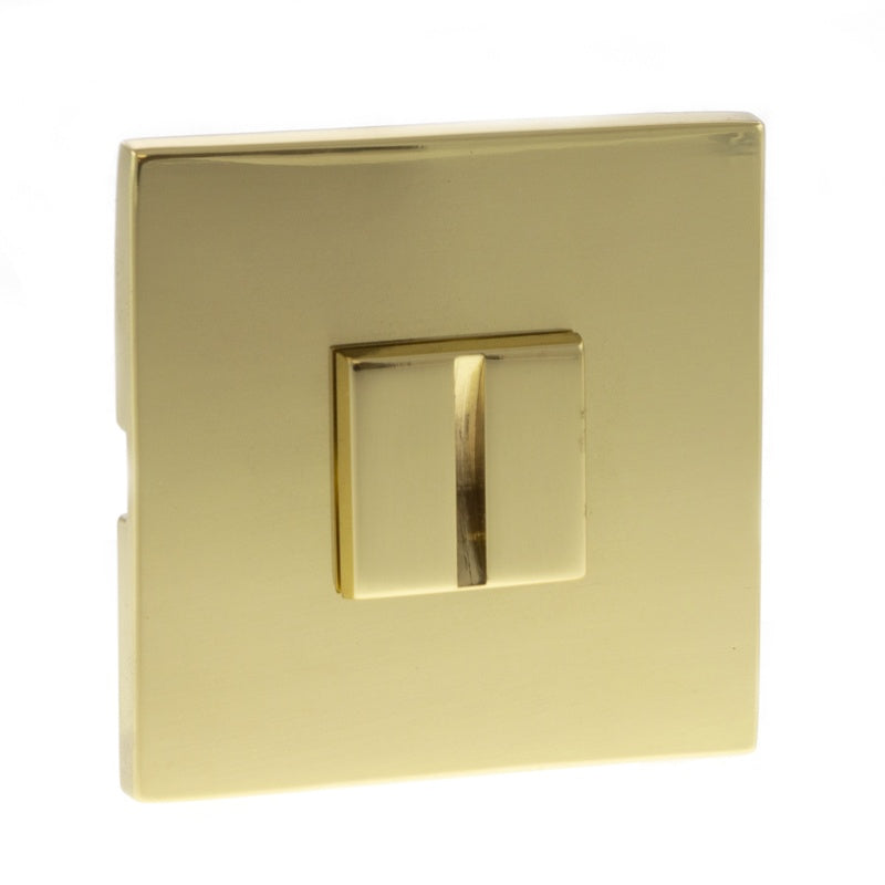 Tupai Exclusivo 5S Line WC Turn and Release *for use with ADBCE* on 5mm Slimline Square Rose - Polished Brass - Each