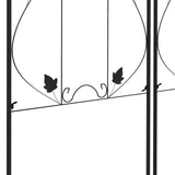 Outsunny Metal Trellis Set of 2, Garden Trellis for Climbing Plants Support Frames, Leaf Design