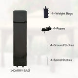 Outsunny 3 x 3(m) Pop Up Gazebo with Mosquito Netting, 1 Person Easy up Marquee Party Tent with 1-Button Push, Double Roof, Carry Bag, Sandbags, Height Adjustable Instant Shelter, Khaki