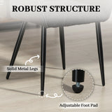 HOMCOM Accent Chair with Foot Pads, Upholstered Armchair with Chenille Fabric Front and PU Back, Occasional Chair for Living Room Bedroom, Black