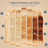 HOMCOM Sleek Textured Kettle and Four-Slice Toaster Set - Blue