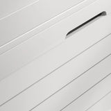 HOMCOM Narrow Shoe Cabinet with 3 Flip Drawers - White