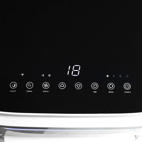 HOMCOM 9000 BTU Portable Air Conditioner, Smart Home WiFi Compatible, 4 in 1 Air Conditioning Unit, Dehumidifier, Fan with Remote, 24H Timer, Window Venting Kit, 20m2, R290, A Energy Efficiency