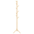 HOMCOM Eight-Hook Wooden Coat Rack - Natural