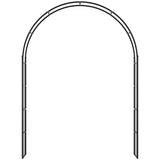 Outsunny 223cm Garden Arch Trellis, Outdoor Wedding Arbor for Ceremony for Climbing Roses, Vines and Plants