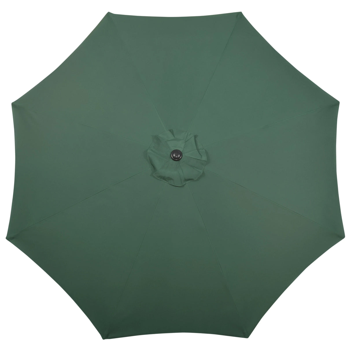 Outsunny Garden 3 m Parasol Umbrella, Outdoor Market Table Umbrella Sun Shade Canopy with 8 Ribs, Easy Push to Open, Green
