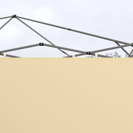 Outsunny Set of Two 3 x 3(m) Replacement Zipped Gazebo Walls - Beige