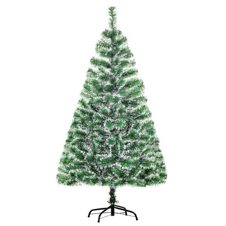 HOMCOM 5FT Indoor Christmas Tree Artificial Decoration Xmas Gift with Metal Stand Branch Tips