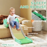 AIYAPLAY Kids Sofa Slide with 130cm Extended Length, HDPE Toddler Slide for Sofa, Bed, Stairs, Easy Assemble & Storage, Green