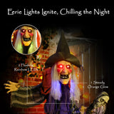 Outsunny 160cm Lifelike Moving Witch Decoration - Multi