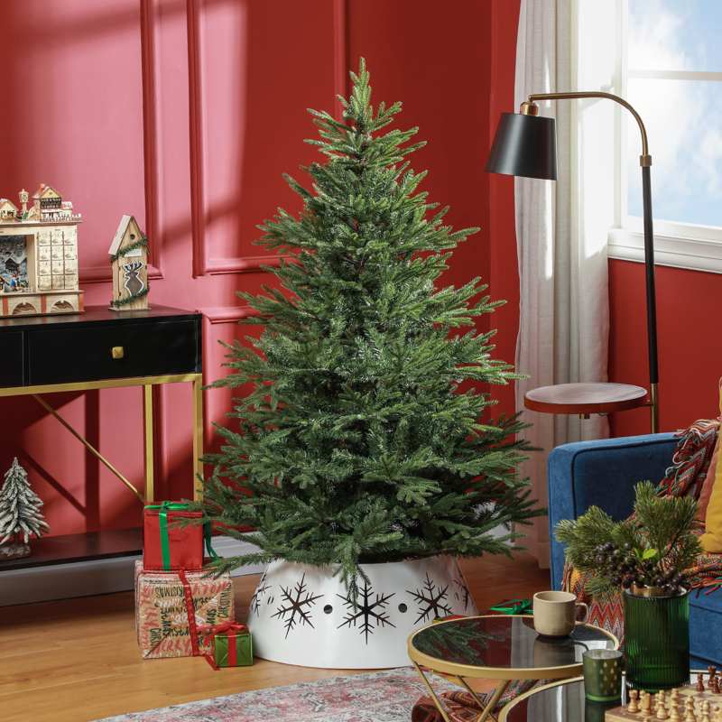 HOMCOM 5ft Bushy and Bare Artificial Christmas Tree - Green