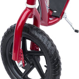 HOMCOM Kids Scooter Kick Scooter with 12" EVA Tyres, Rear Brake, Big Wheels Scooter for 5-12 Years Old, Red