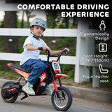 AIYAPLAY Kids Electric Motorbike 3 Gearboxes Speed Ride on Motorcycle with 41min Ranges - Red