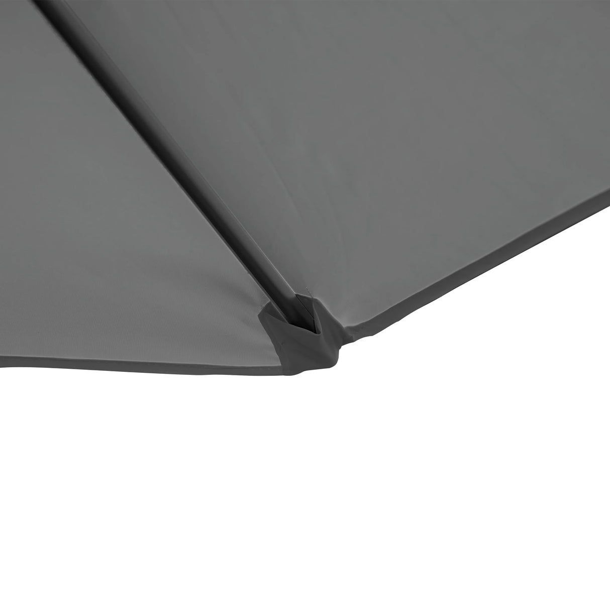 Outsunny 2.5M Garden Cantilever Parasol, Offset Roma Patio Umbrella Hanging Sun Shade Canopy Shelter with 360 Rotation and Cross Base, Dark Grey