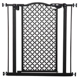 PawHut 74-80 cm Pressure Fit Safety Gate for Doorways and Staircases, Dog Gate, Pet Barrier for Hallways with Auto Close, Double Locking