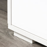 HOMCOM High Gloss TV Stand Storage Cabinet with 2 Shelves for Living Room Home Furniture White