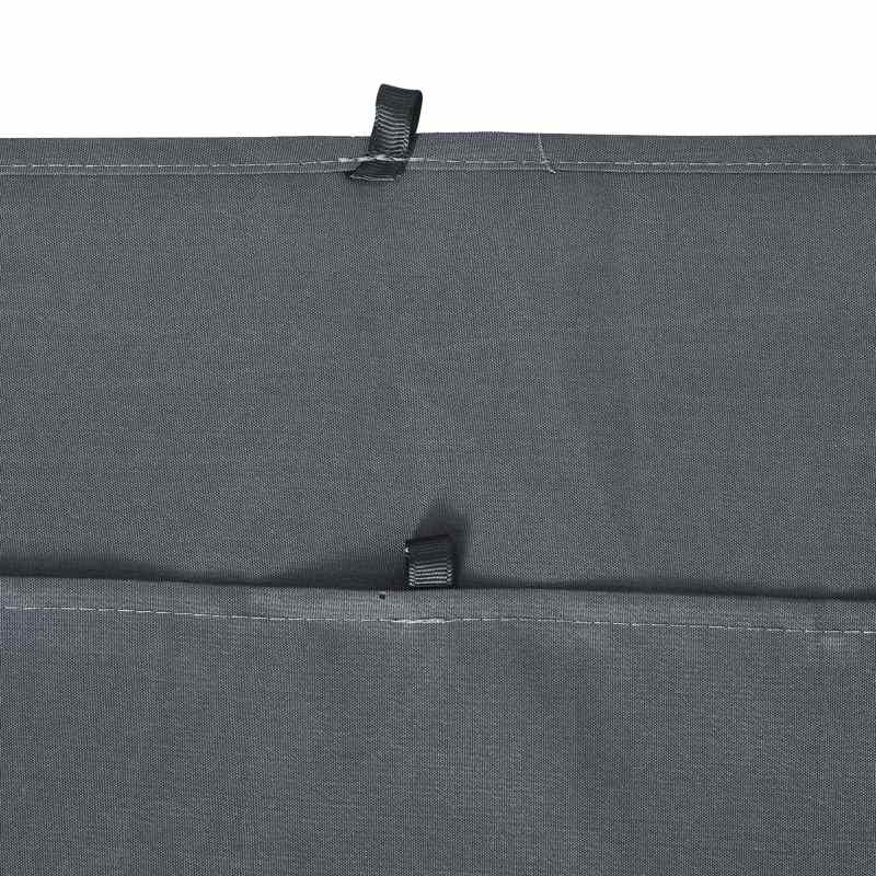 Outsunny Replacement Gazebo Curtains 4-Panel Sidewalls with Zipper for 3 x 3 (M) Yard Gazebos Canopy Tent, Dark Grey