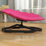 AIYAPLAY Flower-Shaped Sensory Spinning Chair with Non-Slip Base for Balance/Coordination, Pink