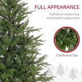 HOMCOM 5ft Bushy and Bare Artificial Christmas Tree - Green