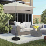 Outsunny Heavy Duty Cement Parasol Base 20kg Round Patio Umbrella Stand Garden Outdoor Shade Holder for Dia. 35mm/38mm/48mm Poles