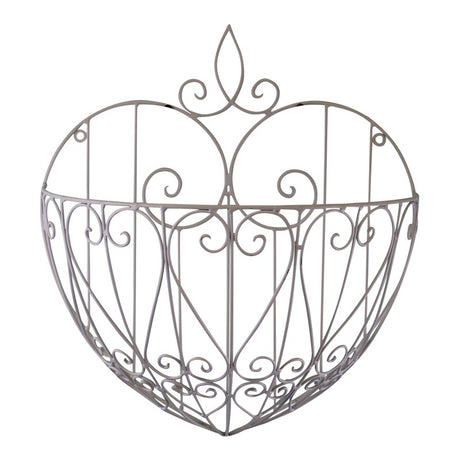 Large Cream Heart Shaped Wall Planter