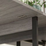 HOMCOM Four-Person Drop Leaf Table - Grey Wood-Effect