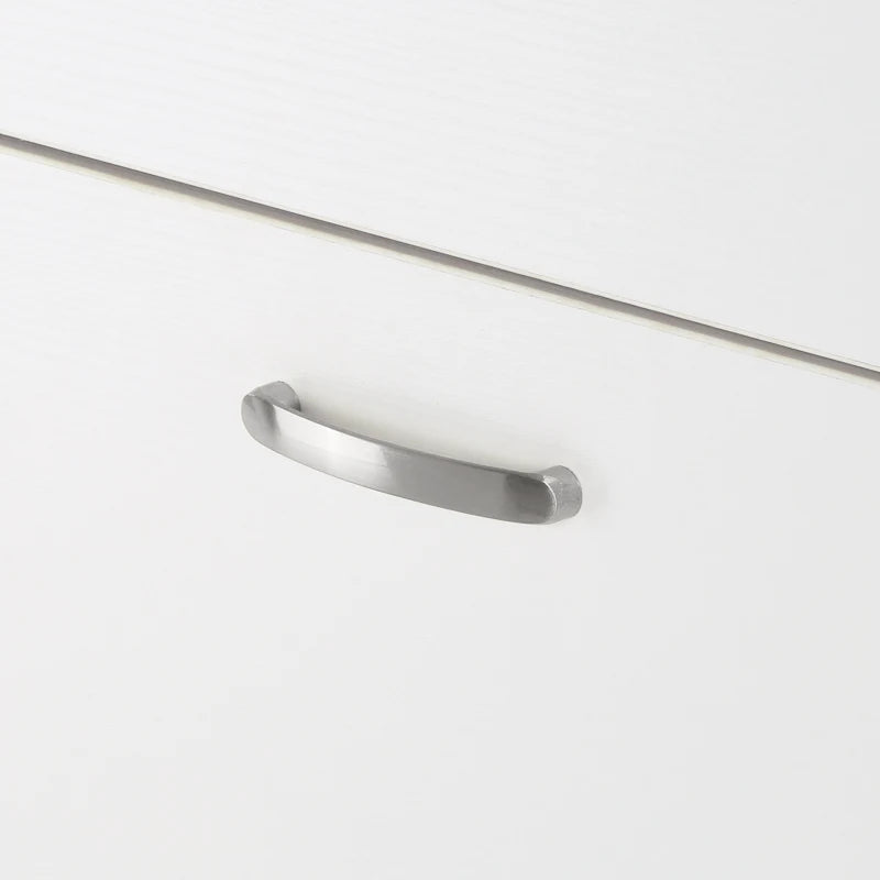 HOMCOM L-Shaped Computer Desk with Storage Compartments, Drawer and Cabinet, Laptop PC Corner Table, Home Office Workstation, 120 x 115 x 76cm, White