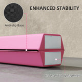 SPORTNOW 7.7ft Folding Gymnastics Beam, Floor Balance Beam for Kids with Anti-Slip Base, Gymnastics Equipment for Home, Pink