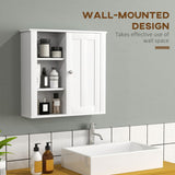 HOMCOM Clean and Simple Bathroom Storage Cabinet - White