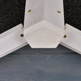 PawHut Wooden Rabbit Hutch and Run with Sliding Tray, Ramp, Water-resistant Roof, for 2-4 Rabbits, Grey