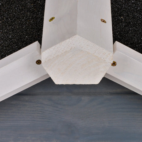 PawHut Wooden Rabbit Hutch and Run with Sliding Tray, Ramp, Water-resistant Roof, for 2-4 Rabbits, Grey