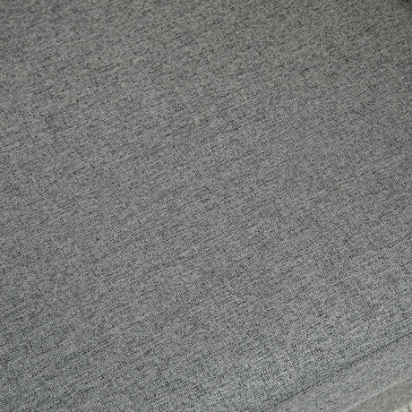 HOMCOM Compact Loveseat Sofa, Modern 2 Seater Sofa for Living Room with Wood Legs and Armrests, Grey