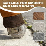 AIYAPLAY Ride On Horse, Plush Walking Horse Toy with Wheels and Saddle for Ages 3-5 Years Old, Dark Brown