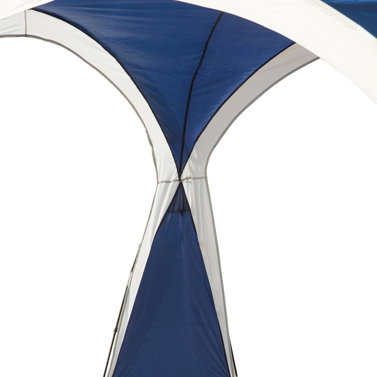Outsunny 3.5 x 3.5M Camping Gazebo, Outdoor Event Shelter Dome Tent Garden Sun Shelter Patio Spire Arc Pavilion Camp Sun Shade Tent for 6-8 Person, Blue and Grey