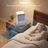 HOMCOM Portable Air Conditioner, 4-in-1 Mini Air Cooler with 3 Wind Speed, 2 Mist Mode, 7 Colour RGB Light, White