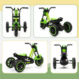AIYAPLAY Kids Tricycle Baby Trike, Kids Trike with Pedal, 3 Wheel Toddler Balance Bike for Indoor Outdoor Use, Green