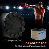 HOMCOM 4-in-1 Boxing Punching Bag, Freestanding with 2 Speed Bals, 360 Reflex Bar, 160-230cm Adjustable Height, Red
