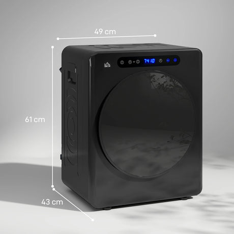 HOMCOM 4kg Compact 40-60C  Tumble Dryer - Black