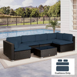Outsunny Set of 14 Mixed Cushion Covers - Blue