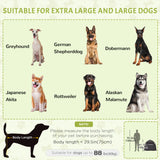 PawHut Foldable Dog Cat Tent with Water-Resistant Oxford, Carry Bag for Extra Large Dog, Charcoal Grey