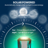 Outsunny Garden Rattan Lamp, 77 cm Tall Solar Rattan Floor Lamp, Solar Garden Light with Auto On/Off LED Lights, IP44 Waterproof for Outdoor, Porch, Pathway, Deck, Grey
