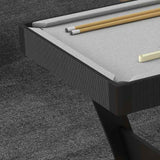 SPORTNOW 3.5ft Folding Pool Table, Snooker Table with Two Cues, 16 Balls, Chalk, Triangle, Brush - Grey