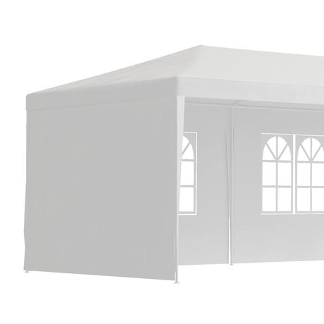 Outsunny Garden Gazebo 9 x 3 Marquee Party Wedding Tent Canopy, White