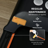 HOMCOM Foldable Walking Treadmill, with LED Display and Wheels, for Home, Office, Fitness Studio, Orange