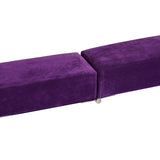 HOMCOM 2.4M 8FT Gymnastics Folding Balance Beam Home Gym Training Exercise Sports - Purple